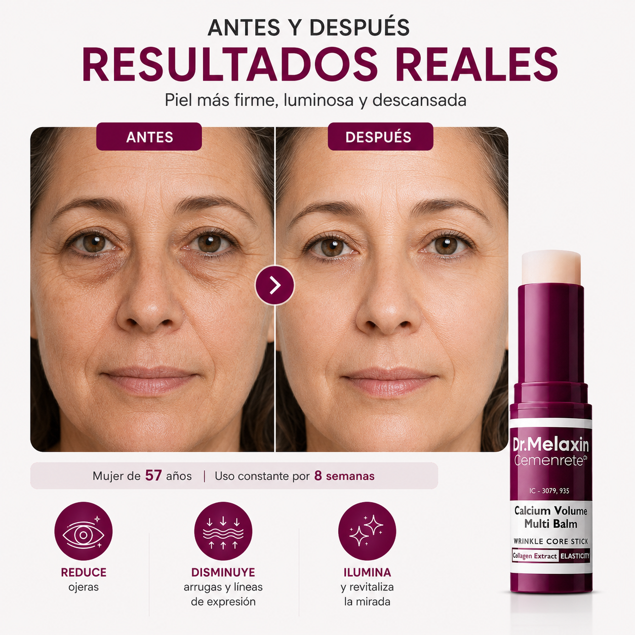 Dr. Melaxin™ Calcium Volume Multi Balm Stick Antiarrugas Reafirmante