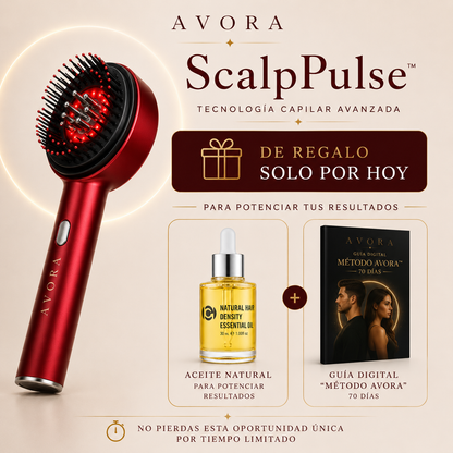 AVORA ScalpPulse™ | Tecnología Capilar Avanzada con Luz Infrarroja