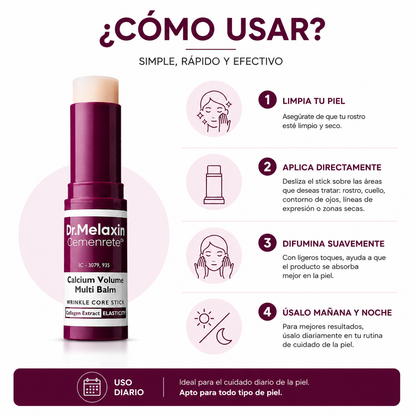 Dr. Melaxin™ Calcium Volume Multi Balm Stick Antiarrugas Reafirmante