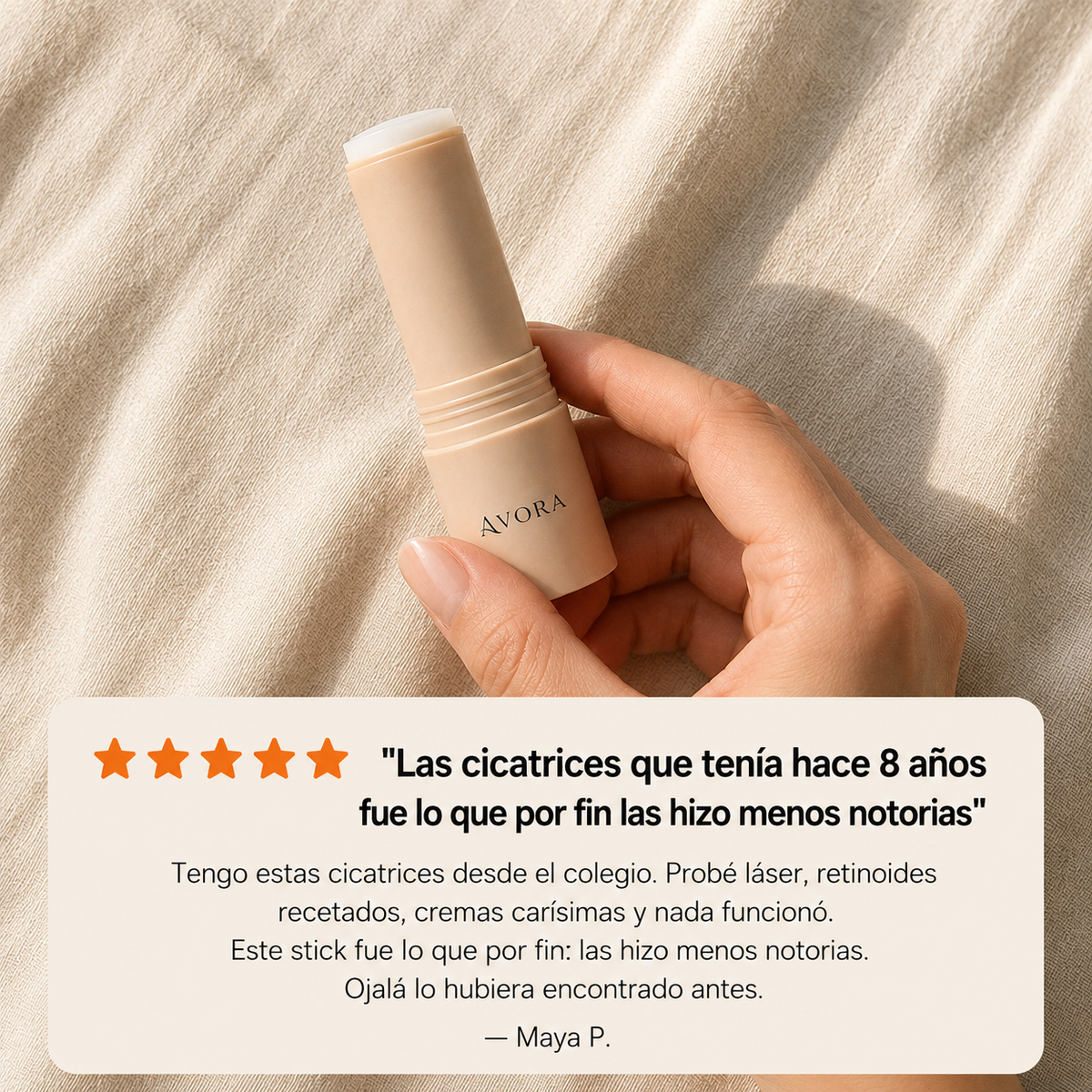 Avora Pure Stick | Elimina cicatrices y marcas de acné