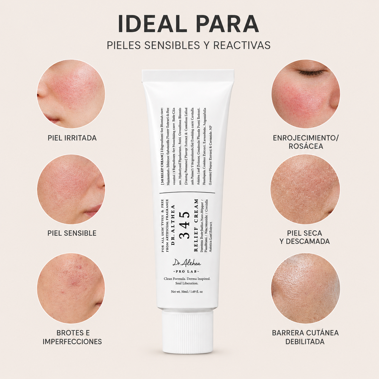 345 Relief Cream ® – Crema calmante | Piel sensible