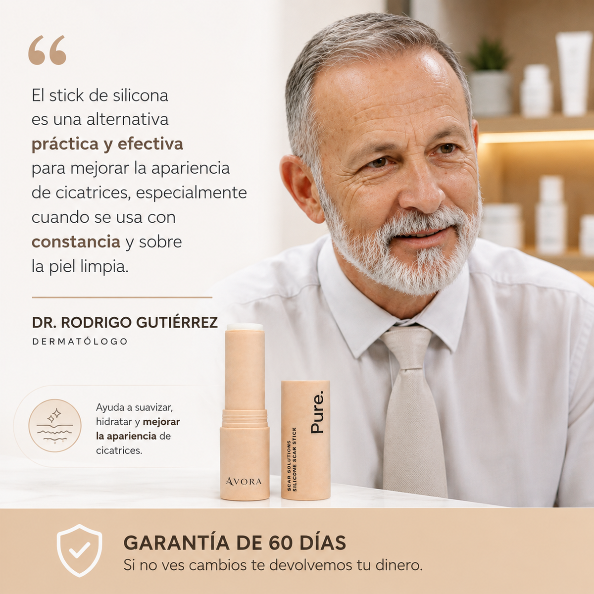 Avora Pure Stick | Elimina cicatrices y marcas de acné